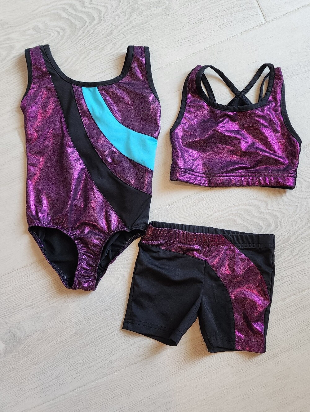 Three Piece Gymnastics Dance Outfit